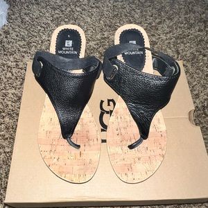 White Mountain Cork Sandals
